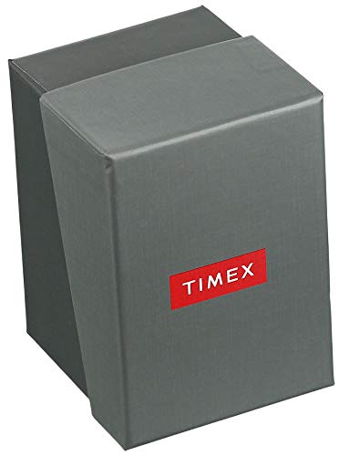 Timex Women's TW5M29300 DGTL Stacked Numbers 28mm Black/Silver Resin Strap Watch