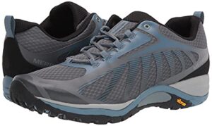 Merrell womens Siren Edge 3 Hiking Shoe, Rock/Bluestone, 8.5 Wide US