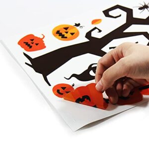 146 PCS Halloween Window Clings Decals for Window Glass Decorations Halloween Glass Decals for Party Decorations