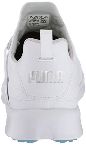 Puma Golf Women's Laguna Fusion Sport Golf Shoe, Puma White-Puma White, 10 M US