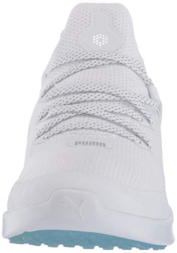 Puma Golf Women's Laguna Fusion Sport Golf Shoe, Puma White-Puma White, 10 M US