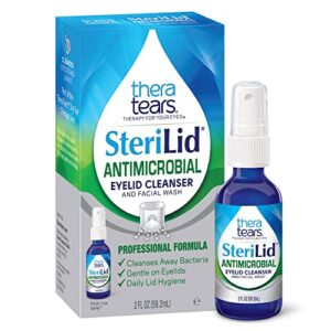 theratears sterilid eyelid cleanser and face wash, for irritated eyes, 2 fl oz spray