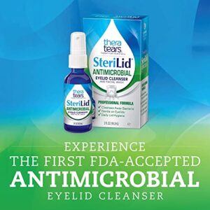 TheraTears SteriLid Eyelid Cleanser and Face Wash, for irritated eyes, 2 fl oz Spray