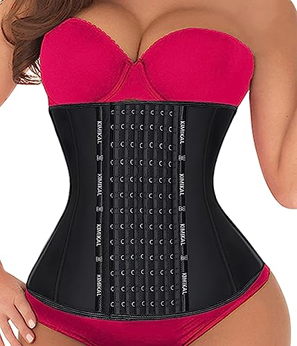 KIMIKAL Corset Waist Trainer for Women Waist Cincher Shapewear Fajas Colombianas Waist Trimmer Tummy Control Steel Bones Tops Bustiers Body Shaper