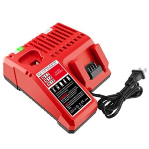 advtronics m12 m18 48-59-1812 replacement charger compatible with milwaukee 12v-18v m12 m18 m14 lithium battery 48-11-2420 48-11-2440 48-11-1820 48-11-1840 48-11-1850 48-11-2401