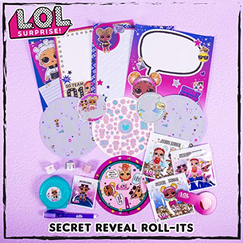 L.O.L. Surprise! Secret Reveal Roll-Its by Horizon Group USA,Unbag to Reveal Surprises.DIY Activity kit Includes Secret Decoder,Black Light Pen,Surprise Reveal Sheets,Scratch Art & More.