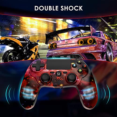 ISHAKO for PS4 Controller Wireless, Controller Gamepad Compatible with Playstation 4/Slim/Pro/PC/Android/Mac with Dual Vibration,6-Axis Motion Control,3.5mm Audio Jack,Multi Touch Pad,Share Button