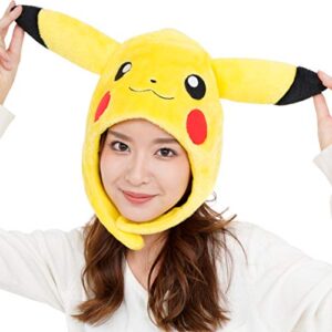 SAZAC Kigurumi Hat - Pokemon - Pikachu - Cozy Costume Beanie Cap - Adult Size