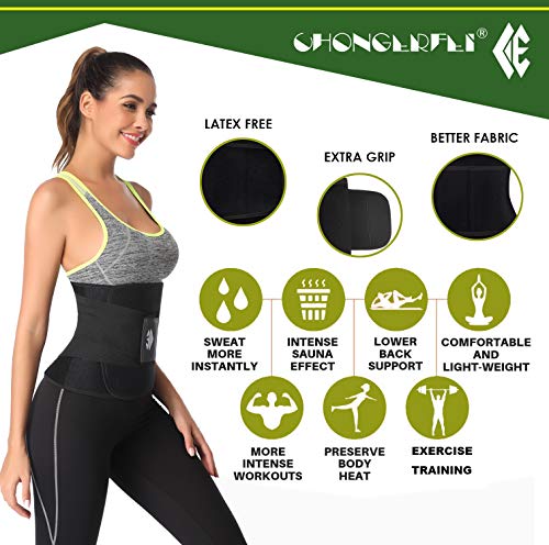 ChongErfei Waist Trainer Belt for Women Waist Cincher Trimmer Slimming Body Shaper Sport Girdle Belt