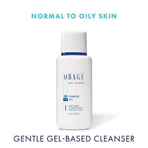 Obagi Nu-Derm Foaming Gel, Soothing Formula Made with Aloe–Foaming Daily Facial Cleanser Deep Cleanses and Removes Makeup and Dirt to Leave Normal to Oily Skin Clean and Fresh, 6.7-FL, Oz. Pack-of-2