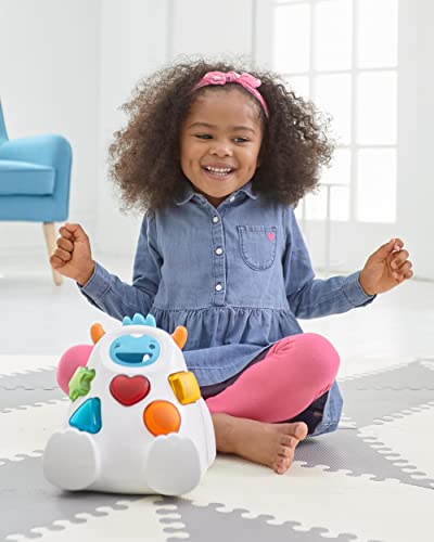 Skip Hop Developmental Learning Shape Sorter, 3-Stage Spinning & Sorting Toddler Toy, Explore & More, Yeti (Discontinued by Manufacturer)