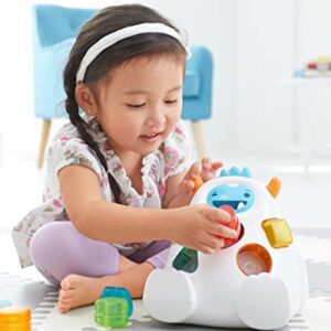 Skip Hop Developmental Learning Shape Sorter, 3-Stage Spinning & Sorting Toddler Toy, Explore & More, Yeti (Discontinued by Manufacturer)