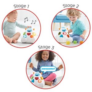 Skip Hop Developmental Learning Shape Sorter, 3-Stage Spinning & Sorting Toddler Toy, Explore & More, Yeti (Discontinued by Manufacturer)