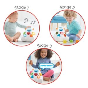 Skip Hop Developmental Learning Shape Sorter, 3-Stage Spinning & Sorting Toddler Toy, Explore & More, Yeti (Discontinued by Manufacturer)