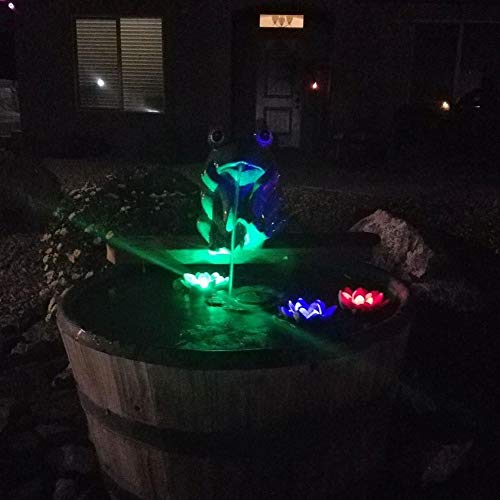 superdream Floating Solar Lily Pads Lights for Pond Decor