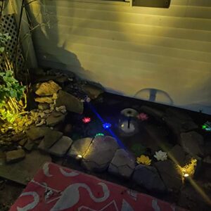 superdream Floating Solar Lily Pads Lights for Pond Decor