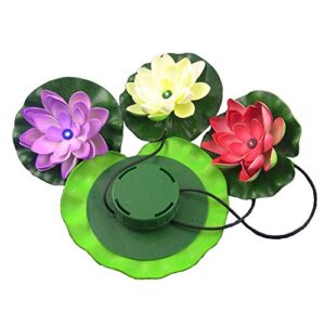 superdream Floating Solar Lily Pads Lights for Pond Decor