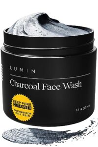 lumin charcoal face wash men, charcoal cleanser, mens charcoal face wash, men face wash charcoal, men's facewash, face cleanser charcoal, charcol face wash, charcoal facewash 1.7oz