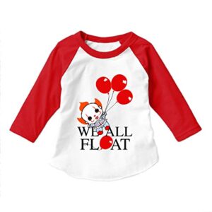 MIMA Apparel We All Float Down Here Pennywise Baby Bodysuit/Pennywise Tshirt Unisex Child