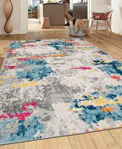 rugshop sky collection transitional abstract area rug 7'10" x 10' multi