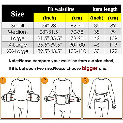 Waist Trainer Belt for Women & Man Waist Trimmer Weight Loss Workout Fitness Back Support Belts (Black,Medium)