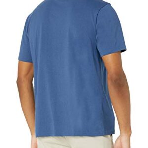 Amazon Essentials Men's Regular-Fit Short-Sleeve V-Neck Pocket T-Shirt, Pack of 2, Blue/Charcoal Heather, X-Large