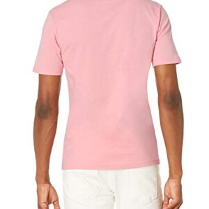 Amazon Essentials Men's Slim-Fit Short-Sleeve V-Neck T-Shirt, Pack of 2, Light Pink/White, X-Large