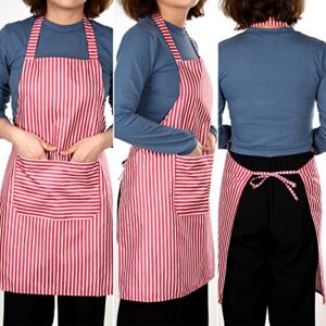 SATINIOR 3 Pieces Kitchen Aprons for Women Cute Floral Apron for Women with Pockets Adjustable Waist Aprons for Kitchen Cooking Housework