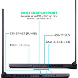 Acer Predator Helios 300 Gaming Laptop, Intel Core i7-9750H, GeForce RTX 2060, 15.6" Full HD 144Hz Display, 3ms Response Time, 16GB DDR4, 512GB PCIe NVMe SSD, RGB Backlit Keyboard, PH315-52-75DE,Black