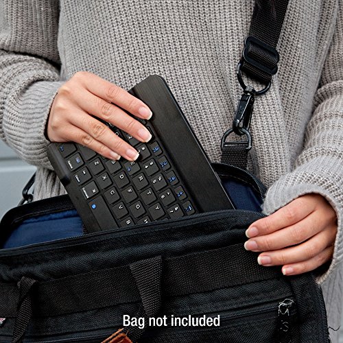 BoxWave Keyboard Compatible with Amazon Fire HD 10 (9th Gen 2019) - SlimKeys Bluetooth Keyboard, Portable Keyboard with Integrated Commands for Amazon Fire HD 10 (9th Gen 2019) - Jet Black