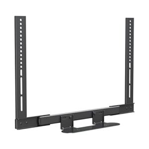 mounting dream soundbar mount with easy access design for sonos beam, soundbar bracket with sliding block fits tv up to vesa 600x400mm, compatible with the beam constructed of duty aluminum profile