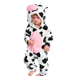 baby cow costumes unisex toddler onesie halloween dress up romper 18-24 months