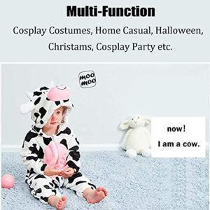 Baby Cow Costumes Unisex Toddler Onesie Halloween Dress Up Romper 18-24 Months