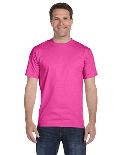 Hanes Unisex ComfortSoft® Cotton T-Shirt L Wow Pink