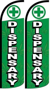dispensary king windless flag- pack of 2 (hardware not included)