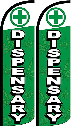 Dispensary King Windless Flag- Pack of 2 (Hardware not included)