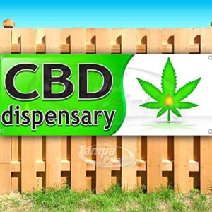 Cbd Dispensary Banner 13 oz | Non-Fabric | Heavy-Duty Vinyl Single-Sided with Metal Grommets
