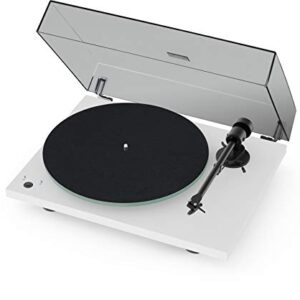 Pro-Ject T1 Phono SB Turntable with Built-in Preamp and Electronic Speed Change (Satin White)