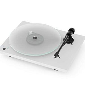 Pro-Ject T1 Phono SB Turntable with Built-in Preamp and Electronic Speed Change (Satin White)