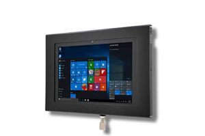 tabcare locking security metal case for amazon fire hd 10 2019 used as kiosk, pos, store, show display (black, vesa & wall mount)