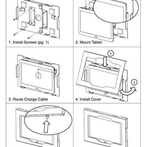 TABcare Locking Security Metal Case for Amazon Fire HD 10 2019 Used as Kiosk, POS, Store, Show Display (Black, VESA & Wall Mount)