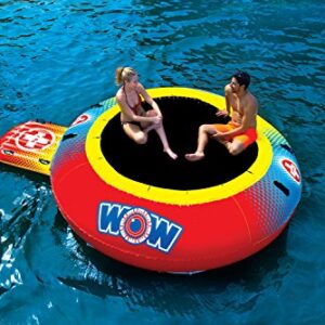 WOW Sports World of Watersports Inflatable Bounce Pad, 4Ft Bouncing Area, Yellow, 20-2030