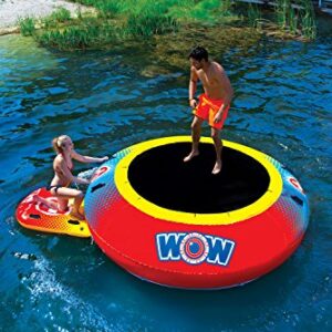 WOW Sports World of Watersports Inflatable Bounce Pad, 4Ft Bouncing Area, Yellow, 20-2030