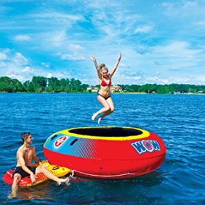 WOW Sports World of Watersports Inflatable Bounce Pad, 4Ft Bouncing Area, Yellow, 20-2030