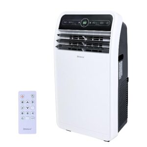 shinco 12,000 btu portable air conditioner, portable ac unit with built-in cool, dehumidifier&fan modes for room up to 400 sq.ft, room air conditioner with remote control, 24 hour timer, installation kit