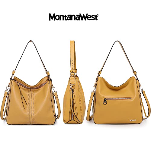 Montana West Hobo Bag for Women Large Vegan Leather Purses and Handbags Tote Bags Crossbody Shoulder Bag with Holster MWC-G1001MSTD