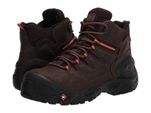 merrell men's strongfield leather 6" waterproof composite toe construction boot, espresso/black, 10