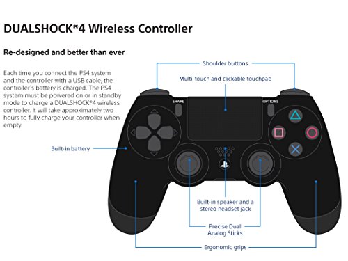 DualShock 4 Wireless Controller for PlayStation 4 - Wave Blue [Old Model] (Renewed)