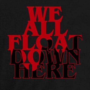 Pop Threads We All Float Down Here Horror Balloons Clown Long Sleeve Tee T-Shirt Black XL