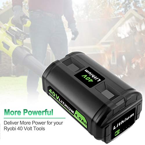 ADVTRONICS 40V OP4050A Replacement Battery Compatible with Ryobi 40 Volt Battery OP4050A OP4015 OP4026 OP40201 OP40261 OP4030 OP40301 OP4040 OP40401 OP4050 OP40501 OP40601